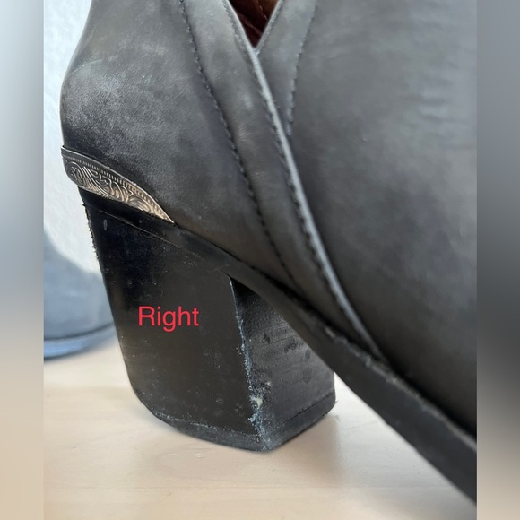 Jeffrey Campbell Black Heeled Boots with Silver Accents - Picture 11 of 13